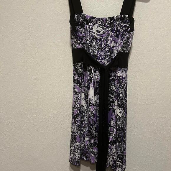 Y2K Square Neck Purple and black Speechless mini dress - Picture 8 of 8